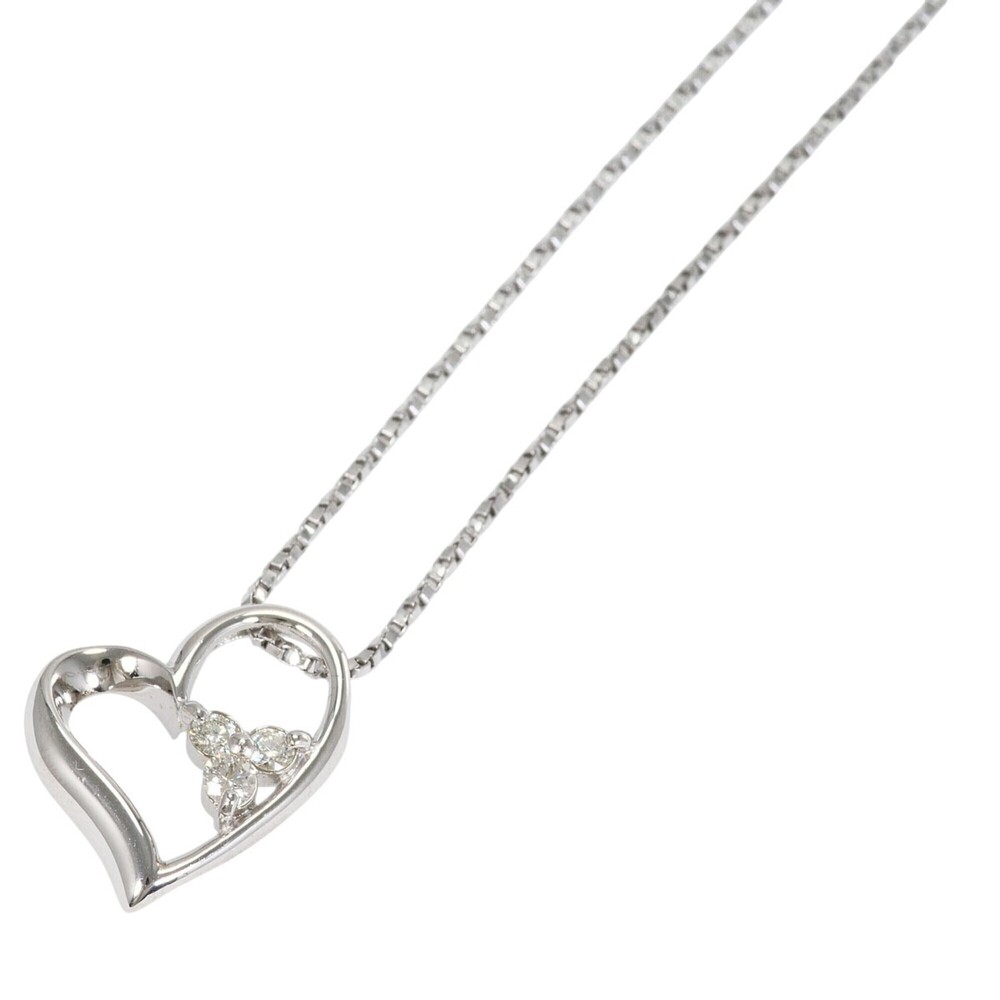 VINTAGE 18k Silver Diamond Necklace
